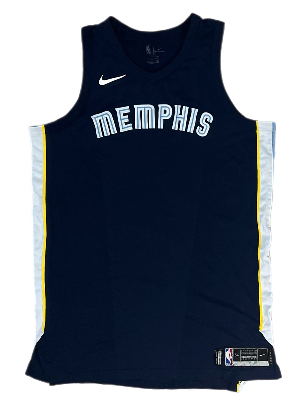 Nike Memphis Grizzlies 2017-18 Aeroswift Authentic Jersey Navy Size XXL (54)